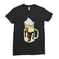 Vanilla Milkshake With Sprinkles T  Shirt Vanilla Milkshake Topped Wit Ladies Fitted T-shirt | Artistshot