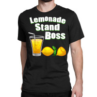 Funny Lemonade Art For Kids Boys Girls Stand Boss Lemonade T Shirt Classic T-shirt | Artistshot