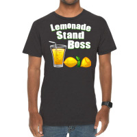 Funny Lemonade Art For Kids Boys Girls Stand Boss Lemonade T Shirt Vintage T-shirt | Artistshot