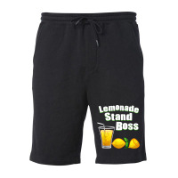 Funny Lemonade Art For Kids Boys Girls Stand Boss Lemonade T Shirt Fleece Short | Artistshot