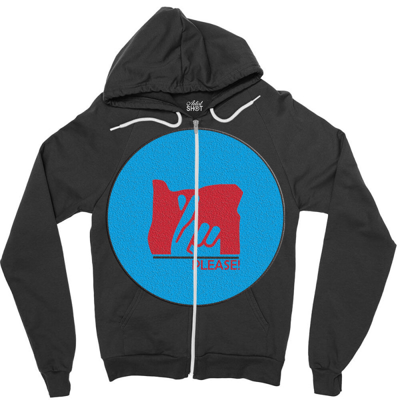 Please Blu Zipper Hoodie | Artistshot