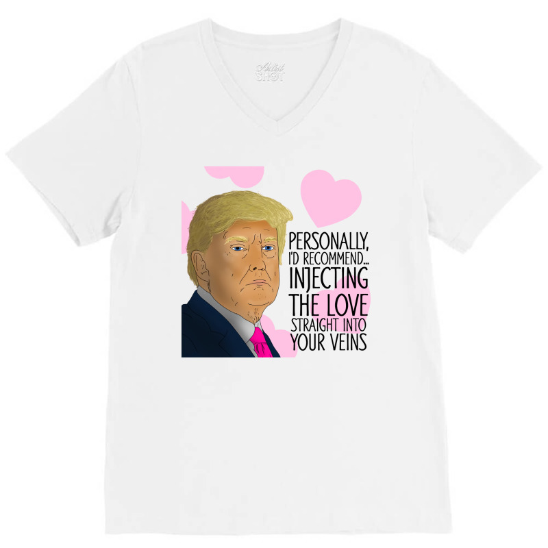 Donald Trump Inject Anniversary V-neck Tee | Artistshot