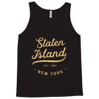 Claassic Retro Vintage Staten Island Woodgrain Nyc Usa Casual Tank Top | Artistshot