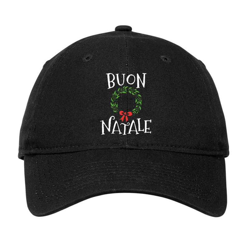 Buon Natale Christmas T Shirt Italy Italian Merry Xmas Adjustable Cap by johnoconnorart | Artistshot