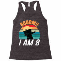 Boom I Am 8 Dabbing Boys 8th Birthday Eight Years T Shirt Racerback Tank | Artistshot