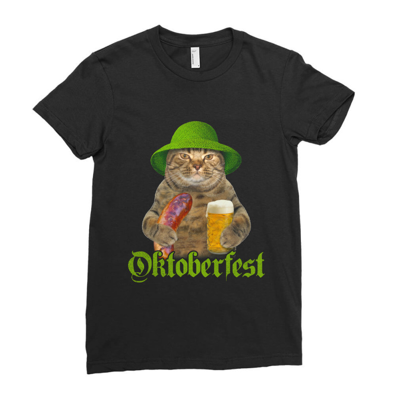 Purrost Oktoberfest Ladies Fitted T-Shirt by MichaelAlavarado | Artistshot