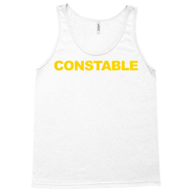 Constable Front Back Print Police Law Enforcement Constable T Shirt Tank Top | Artistshot