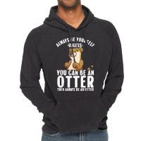 Cute Otter Design For Men Women Sea River Otter Wild Animal T Shirt Vintage Hoodie | Artistshot