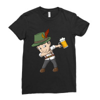 Dabbing German Oktoberfest Lederhosen Men Beer Mug Ladies Fitted T-shirt | Artistshot