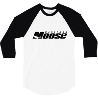 Manitoba Moose Text 3/4 Sleeve Shirt | Artistshot