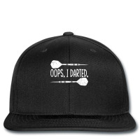 Darts Oops I Darted Dartboard Funny Dart Player T Shirt Printed Hat | Artistshot