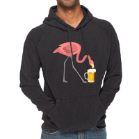 Flamingo Drinking Beer T-shirt Bird Lover Alcohol Party Tee Vintage Hoodie | Artistshot