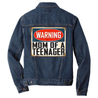 Mom Of A Teenager 13th Birthday Matching Official Teenager T Shirt Men Denim Jacket | Artistshot