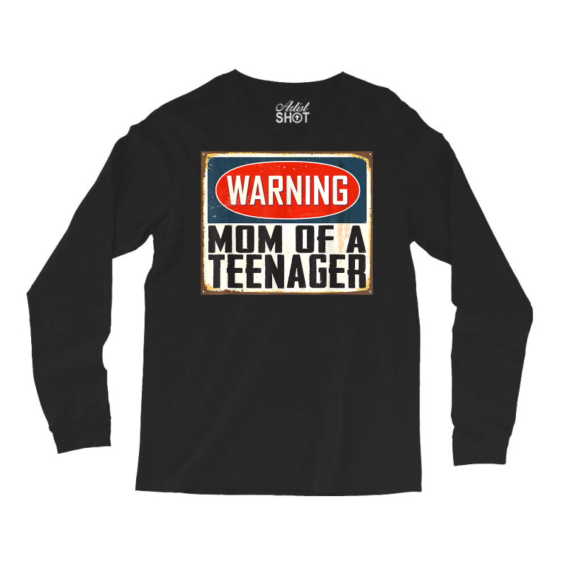 Mom Of A Teenager 13th Birthday Matching Official Teenager T Shirt Long Sleeve Shirts | Artistshot