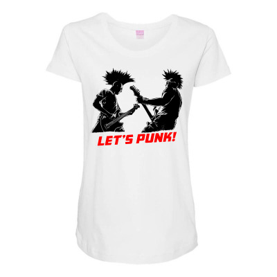 Lets Punk Maternity Scoop Neck T-shirt Designed By Icang Waluyo