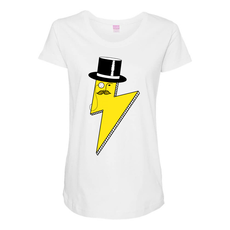 Gentleman Lightning Bolt Maternity Scoop Neck T-shirt by Chilistore | Artistshot