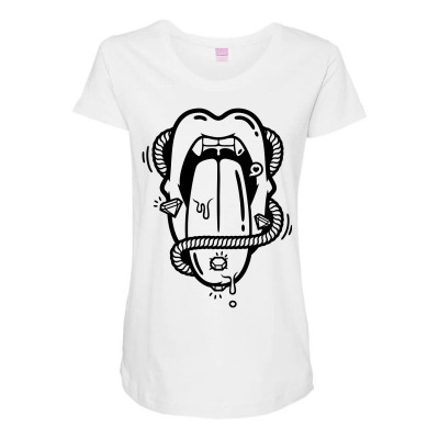 The Diamond Tongue Maternity Scoop Neck T-shirt Designed By Icang Waluyo