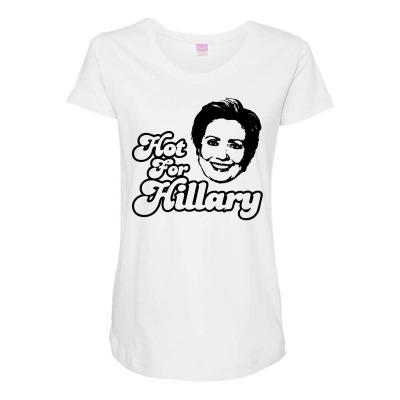 Hot For Hillary Maternity Scoop Neck T-shirt Designed By Icang Waluyo