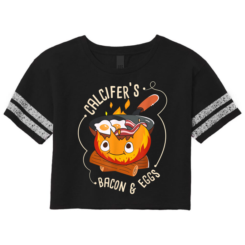 Calcifers Bacon And Egg I Camping Cooking I Bacon T Shirt Scorecard Crop Tee by tandonwelters | Artistshot