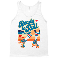 Retro Vintage Ready To Roll Roller Skate Design T Shirt Tank Top | Artistshot