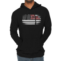 Dad The Veteran Myth Legend American Flag Fathers Day Gift Lightweight Hoodie | Artistshot