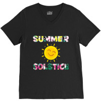 Summer Solstice Bright Sun V-neck Tee | Artistshot