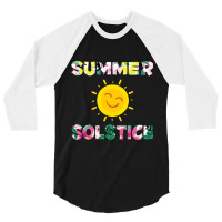 Summer Solstice Bright Sun 3/4 Sleeve Shirt | Artistshot