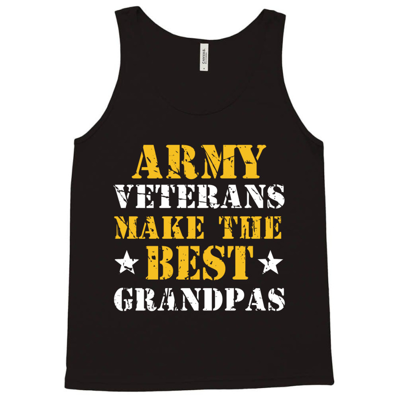 Us Army Veterans Make The Best Grandpas Faded Grunge Tank Top | Artistshot