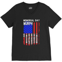 Memorial Day Murph Patriotic Flag 2019 Wod Challenge V-neck Tee | Artistshot