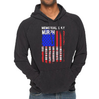 Memorial Day Murph Patriotic Flag 2019 Wod Challenge Vintage Hoodie | Artistshot