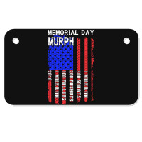 Memorial Day Murph Patriotic Flag 2019 Wod Challenge Motorcycle License Plate | Artistshot