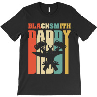 Mens Daddy Blacksmith.vintage Retro Shirts For Father's Day T-shirt | Artistshot