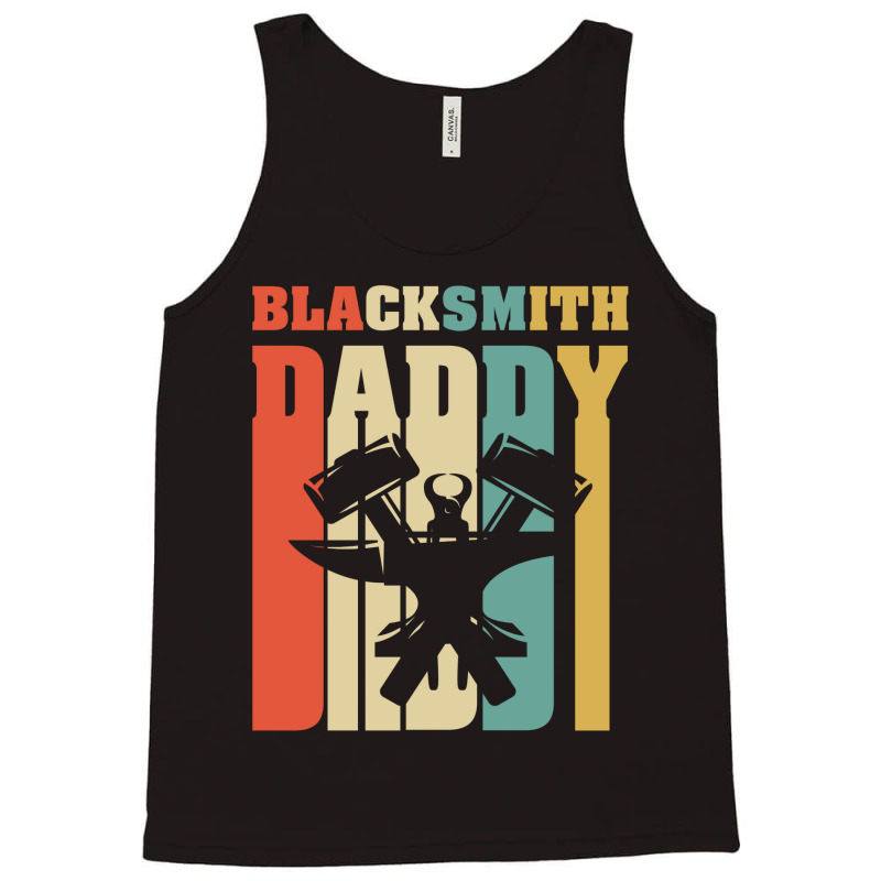 Mens Daddy Blacksmith.vintage Retro Shirts For Father's Day Tank Top | Artistshot