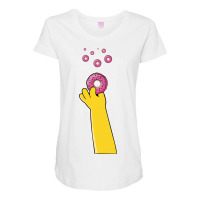 Homer Donuts Maternity Scoop Neck T-shirt | Artistshot