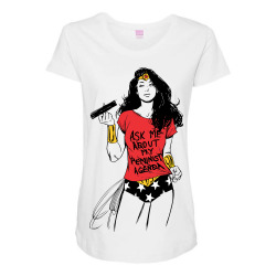 Wonder Woman Maternity Scoop Neck 