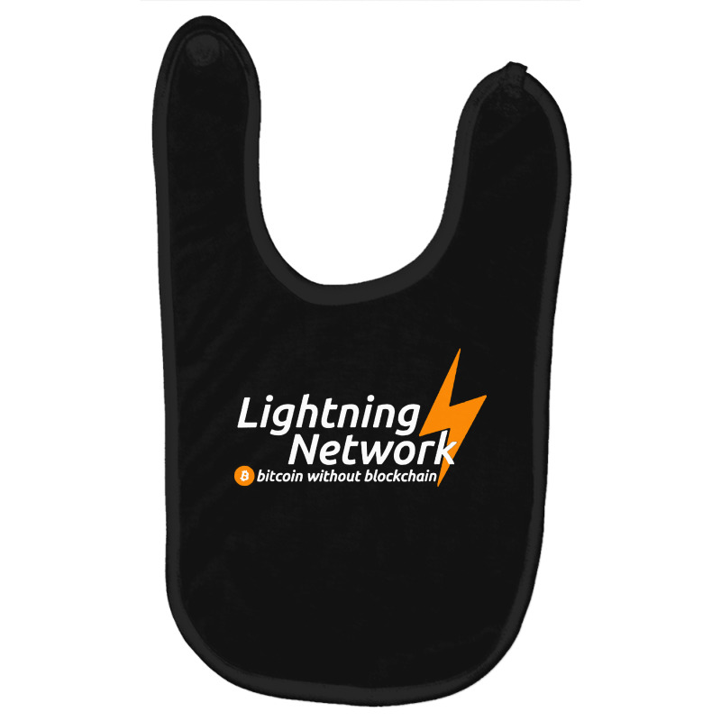 Uomo Lightning Network Baby Bibs by saterseim | Artistshot