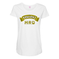 Vincent Hrd Style Motorcycle Maternity Scoop Neck T-shirt | Artistshot