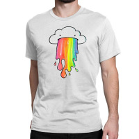 Cloud Overlay Rainbow Classic T-shirt | Artistshot