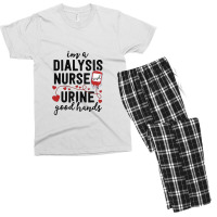 Dialysis Nurse Gifts For Women Funny Pun Urine Good Hands Men's T-shirt Pajama Set | Artistshot