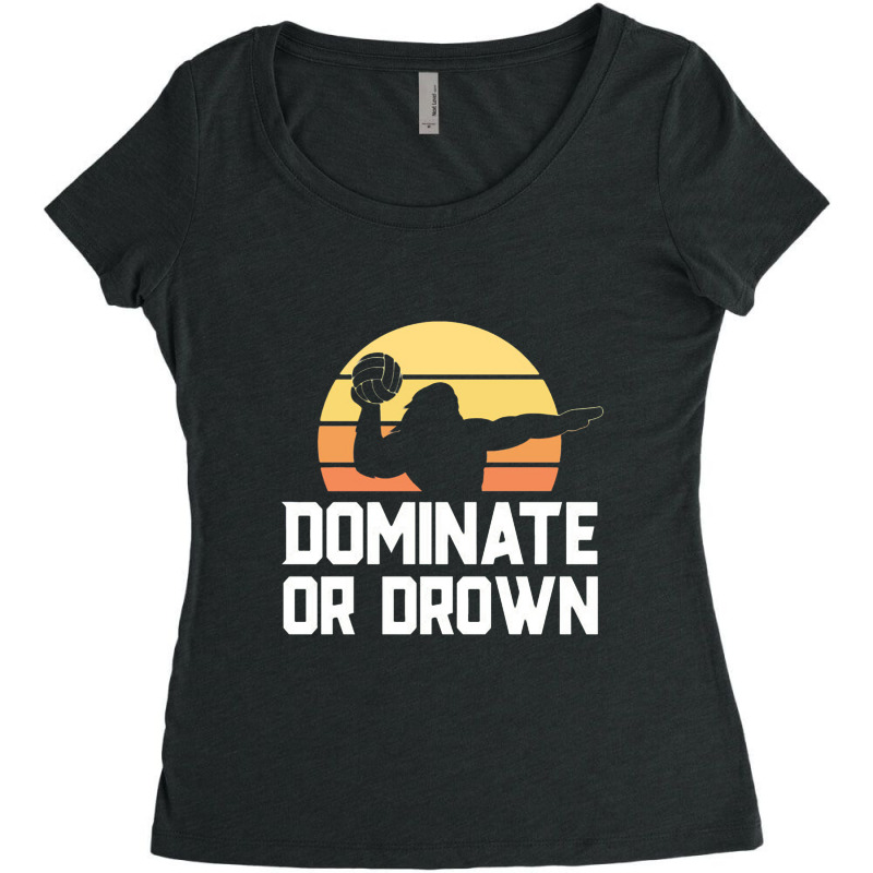 Dominate Or Drown Vintage Water Polo Shirts For Boys Men Women's Triblend Scoop T-shirt by johnoconnorart | Artistshot