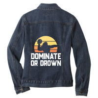 Dominate Or Drown Vintage Water Polo Shirts For Boys Men Ladies Denim Jacket | Artistshot