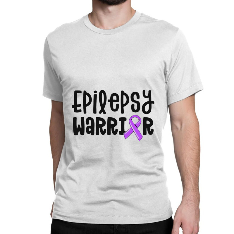 Epilepsy Warrior Shirt Kids Purple Ribbon Awareness Women Classic T-shirt | Artistshot