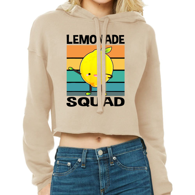 Lemonade Squad For Stand Boss Lemon Juice Summer Cropped Hoodie by saterseim | Artistshot