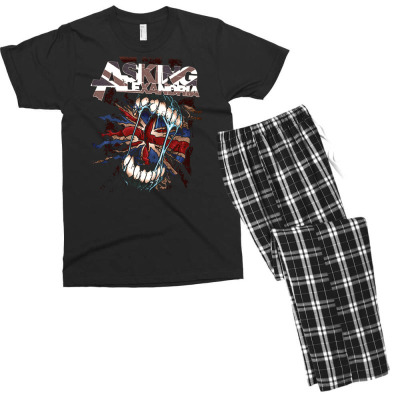 Asking Alexandria Flag Men's T-shirt Pajama Set Designed By Wildern
