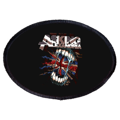 Asking Alexandria Flag Oval Patch Designed By Wildern
