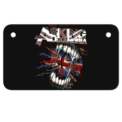 Asking Alexandria Flag Motorcycle License Plate Designed By Wildern