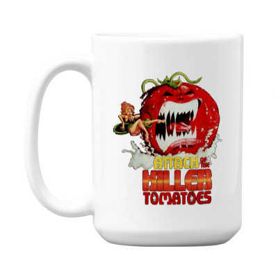 Attack Of The Killer Tomatoes 15 Oz Coffee Mug Designed By Wildern