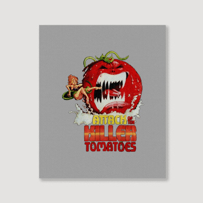 Attack Of The Killer Tomatoes Portrait Canvas Print Designed By Wildern