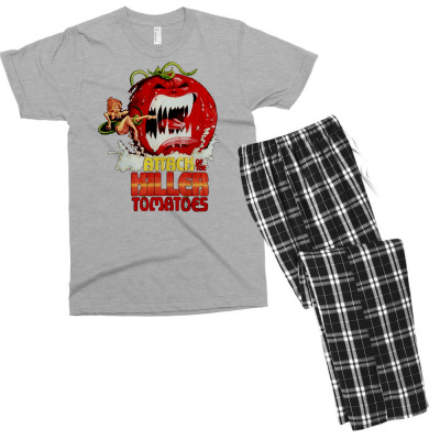 Attack Of The Killer Tomatoes Men's T-shirt Pajama Set Designed By Wildern