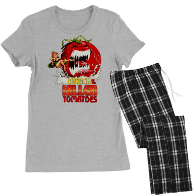 Attack Of The Killer Tomatoes Women's Pajamas Set Designed By Wildern